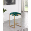 Nadia 2-Piece Square Metal Padded Seat Counter Height Stool Set