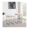 Nadia 2-Piece Square Metal Padded Seat Counter Height Stool Set
