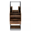 Frisko Hickory Multi-Storage Wine Cabinet