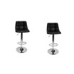 Mandy Modern Adjustable Swivel Kitchen Bar Stools, Set of 2