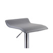 Adjustable Swivel Stool with Chrome Base, Set of 2, Gray