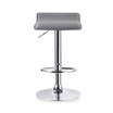 Adjustable Swivel Stool with Chrome Base, Set of 2, Gray