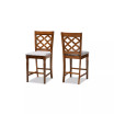Ramiro Modern and Contemporary Transitional Wood Counter Stool Set, 2 Piece