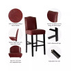 Upholstered Bar Chair with Studded Decor, Set of 2, 45"