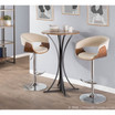 Vintage Mod Adjustable Barstool with Swivel