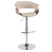 Vintage Mod Adjustable Barstool with Swivel