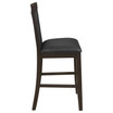 Prentiss 2-Piece Asian Hardwood Upholstered Counter Height Chair Set