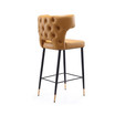 Holguin 22" Faux Leather Upholstered Wood Counter Height Bar Stool