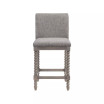 Abbott 26" Spindle Counter Stool with Frame and Faux Leather