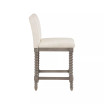 Abbott 26" Spindle Counter Stool with Frame and Faux Leather