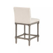 Abbott 26" Spindle Counter Stool with Frame and Faux Leather