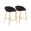 Matisse Velvet Counter Stool - Set of 2