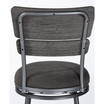 Melange Wood Back Swivel Counter Height Stool