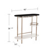 Digli Wine, Bar Table with Glassware Storage