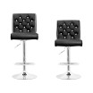 Kimberly Modern Swivel Bar Stool with Crystals, Set of 2