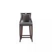 Emperor 19" 3 Piece Beech Wood Faux Leather Upholstered Barstool Set