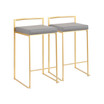 Fuji Gold Counter Stool, Set of 2