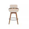 Baylor Swivel Wood Bar or Counter Height Stool