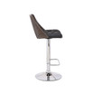 Bentwood Wood Bar Stool with Diamond Quilted Finish Curved Seat and Back