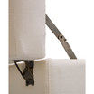 19.7" L Seashell Velvet Upholstered Storage Stool with Black Solid Rubberwood Legs