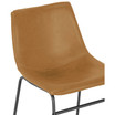 Set of 2 Adan Iron Frame Vintage-like Bar Stool