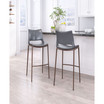 41" Stainless Steel, Polyurethane Ace Bar Chair