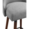 Bagford 26" Swivel Counter Stool with Legs in Fabric
