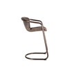 Chiavari Distressed Leather Bar Chairs, Set of 2