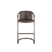 Chiavari Distressed Leather Bar Chairs, Set of 2