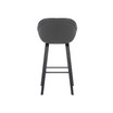 Crimson Faux Leather and Wood Bar and Counter Height Stool