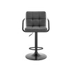 Laurant Adjustable Faux Leather Swivel Bar Stool