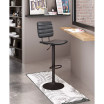 43" Steel, Polyurethane Holden Adjustable Bar Chair