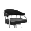 Palmdale Swivel Modern Faux Leather Bar and Counter Stool