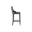 Fifth Avenue 19" L Beech Wood Faux Leather Upholstered Barstool