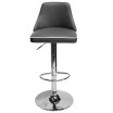 Aaron Presley Faux Leather Adjustable Swivel Bar Stools, Set of 2