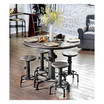 Zina Antique Black Counter Stool (Set of 2)