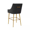 Beatrix Pleated Velvet Bar Stool