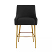 Beatrix Pleated Velvet Bar Stool