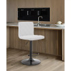 Duval Adjustable Faux Leather Swivel Bar Stool