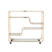 Mada Art Deco Mirrored Bar Cart