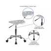 Vibrant Tractor Seat and Chrome Home/Office Stool