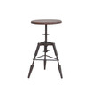 Clementine Adjustable Reclaimed Teak Bar Stool