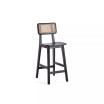 Versailles 2-Piece Ash Wood and Natural Cane Counter Height Bar Stool