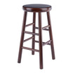 Home Decorative Shelby 2 - Pc Swivel Seat Counter Stool Set - Walnut