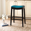 Jaden Bonded Leather Saddle Bar Stool