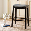 Jaden Bonded Leather Saddle Bar Stool