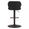 44" Steel, Polyurethane Vital Adjustable Base Bar Chair