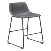 39" each, Set of 2 Steel, Polyurethane Smart Bar Chair