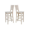 Canyon Collection Solid Back Bar Height Stool