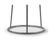 Set of 2 Amie Backless Counter Stool with Gunmetal Frame